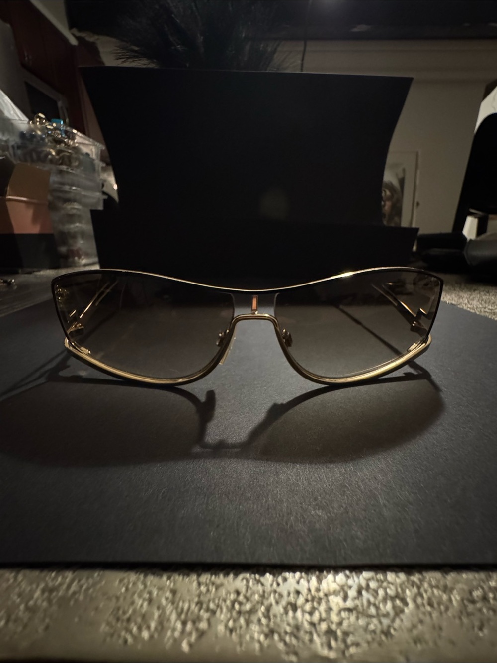 Cazal Gold Frame Brown Gradient